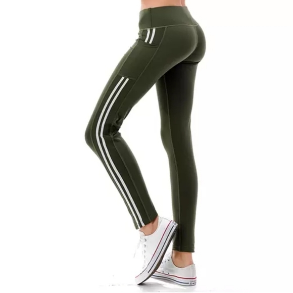 HIGH WAIST SLIMMING LEGGINGS ACTIVE YOGA WORKOUT WITH TECH POCKETS XL-3XL - Picture 6 of 14